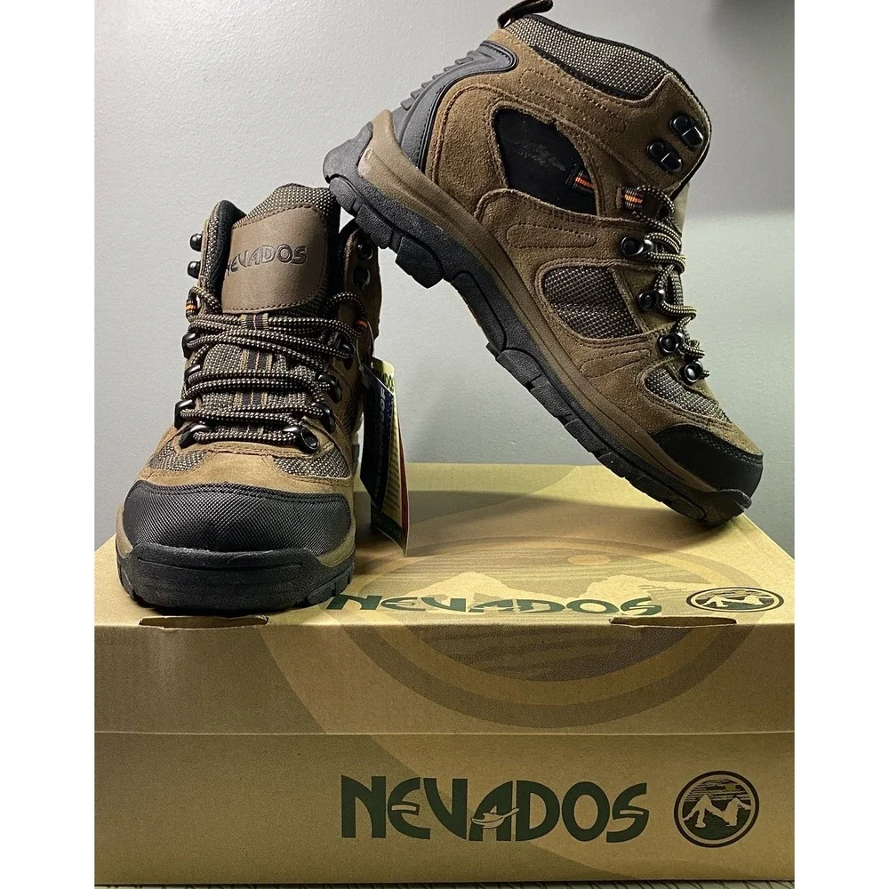 Nevados Mens Klondike Waterproof Hiking Ankle‎ Boots Brown &Black Sz.8.5 NWB
